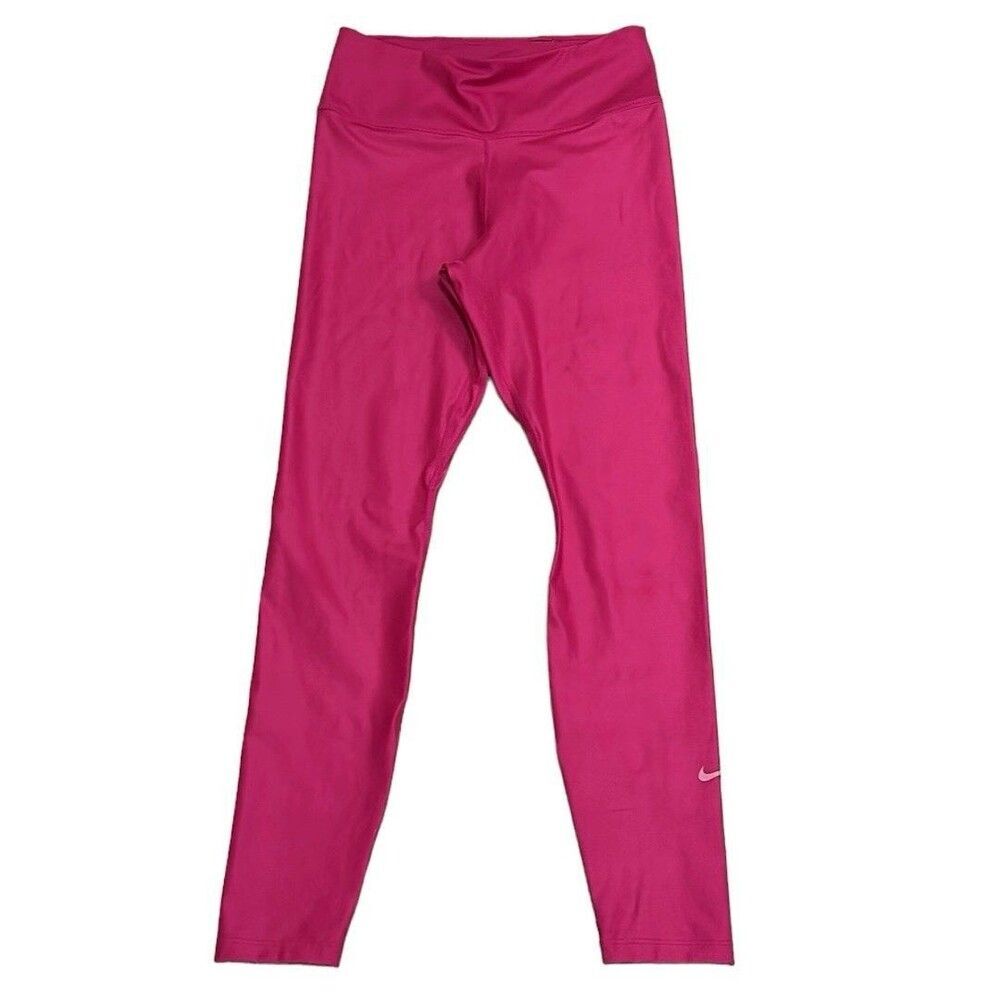 Nike Dri-fit Yoga Leggings Athletic Tights Size Small Hot Pink 7/8 Length